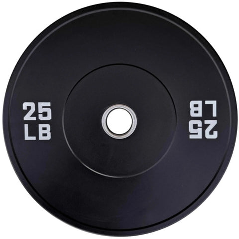 French Fitness Olympic Black Bumper Plate Set 370 lbs - Blank (New)