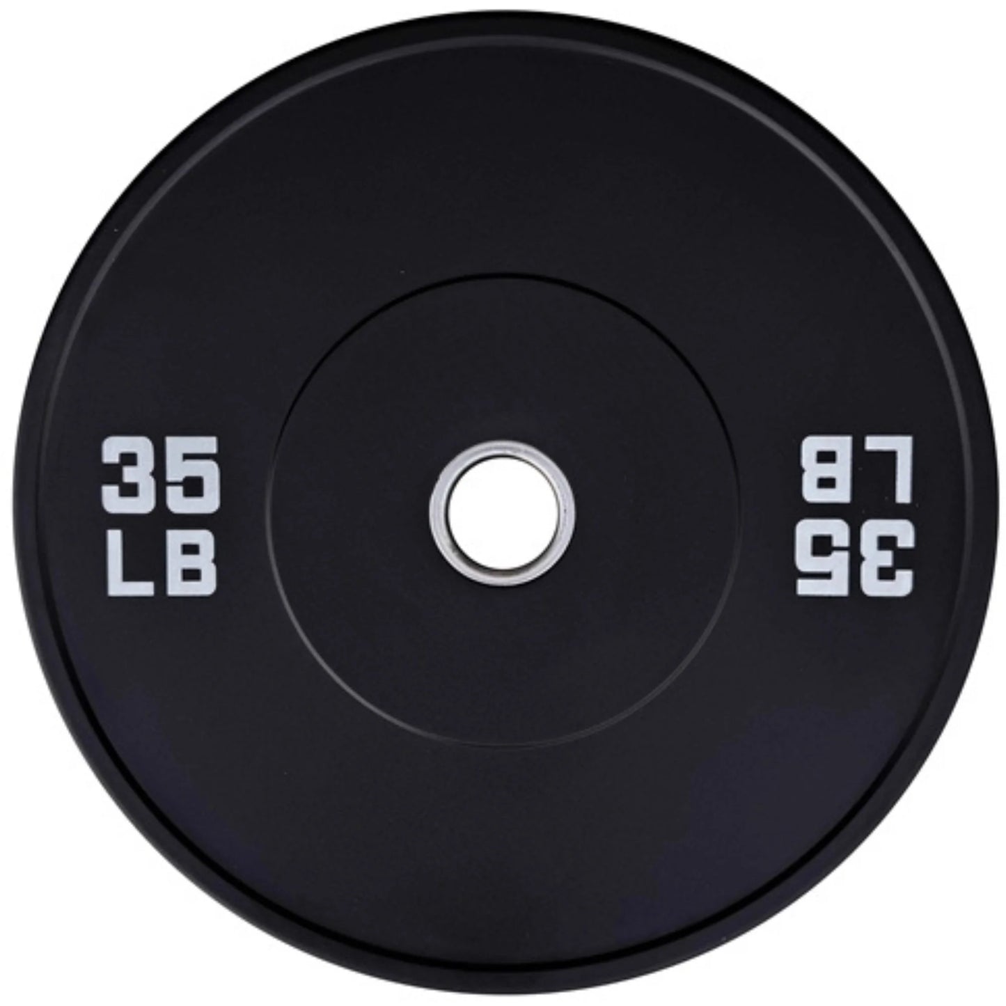 French Fitness Olympic Black Bumper Plate Set 370 lbs - Blank (New)