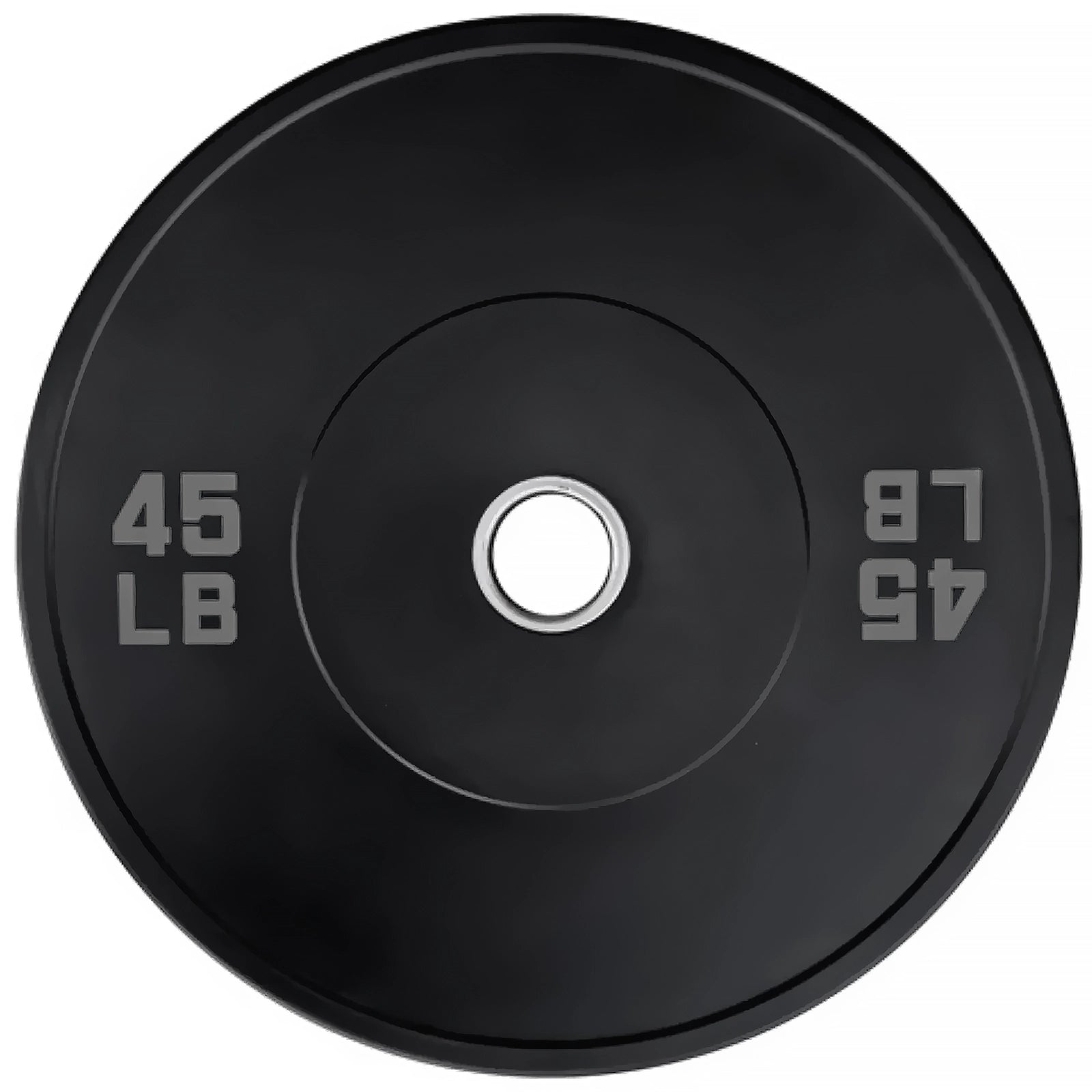 French Fitness Olympic Black Bumper Plate Set 340 lbs - Blank (New)