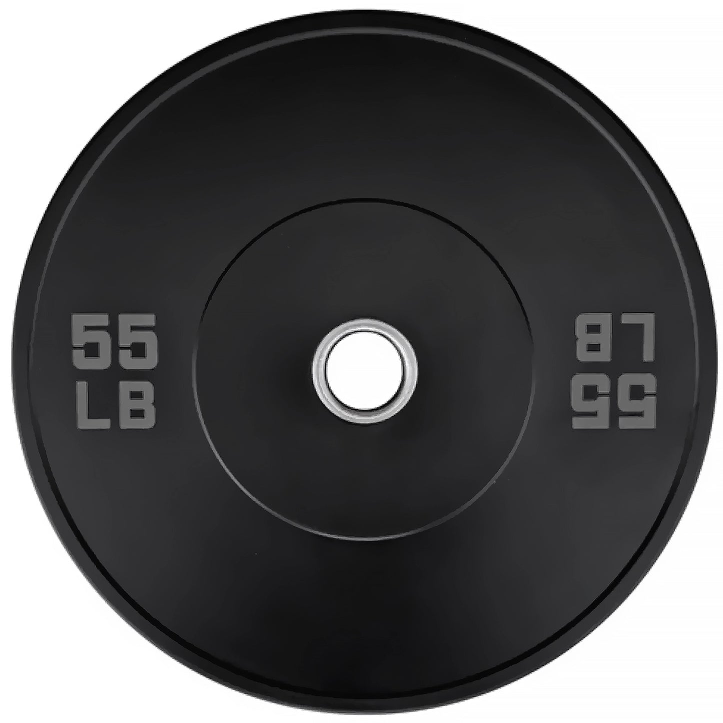 French Fitness Olympic Black Bumper Plate Set 320 lbs - Blank (New)