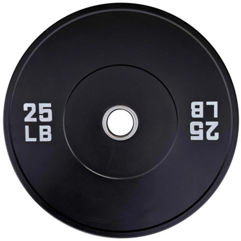 French Fitness Olympic Black Bumper Plate Set 680 lbs - Blank (New)