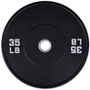 French Fitness Olympic Black Bumper Plate Set 680 lbs - Blank (New)