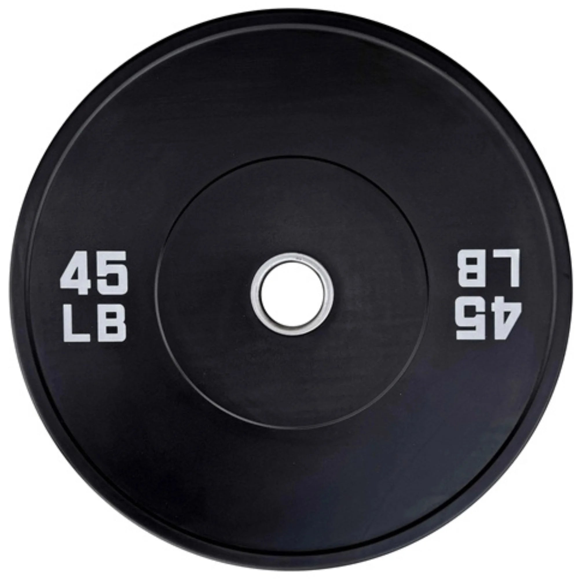 French Fitness Olympic Black Bumper Plate Set 680 lbs - Blank (New)