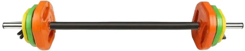 French Fitness - Aerobic Barbell & Weight Plate Set of 1  (New) - Front View