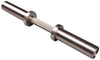 French Fitness - 2" Olympic Chrome Dumbbell Handles - Set of 2 (New) - Angled View