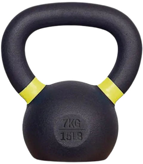 French Fitness Cast Iron Kettlebell 15 lbs (New)