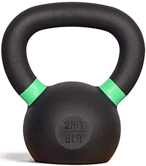 French Fitness - Cast Iron Kettlebell Set 5-50 lbs (New) - Front View