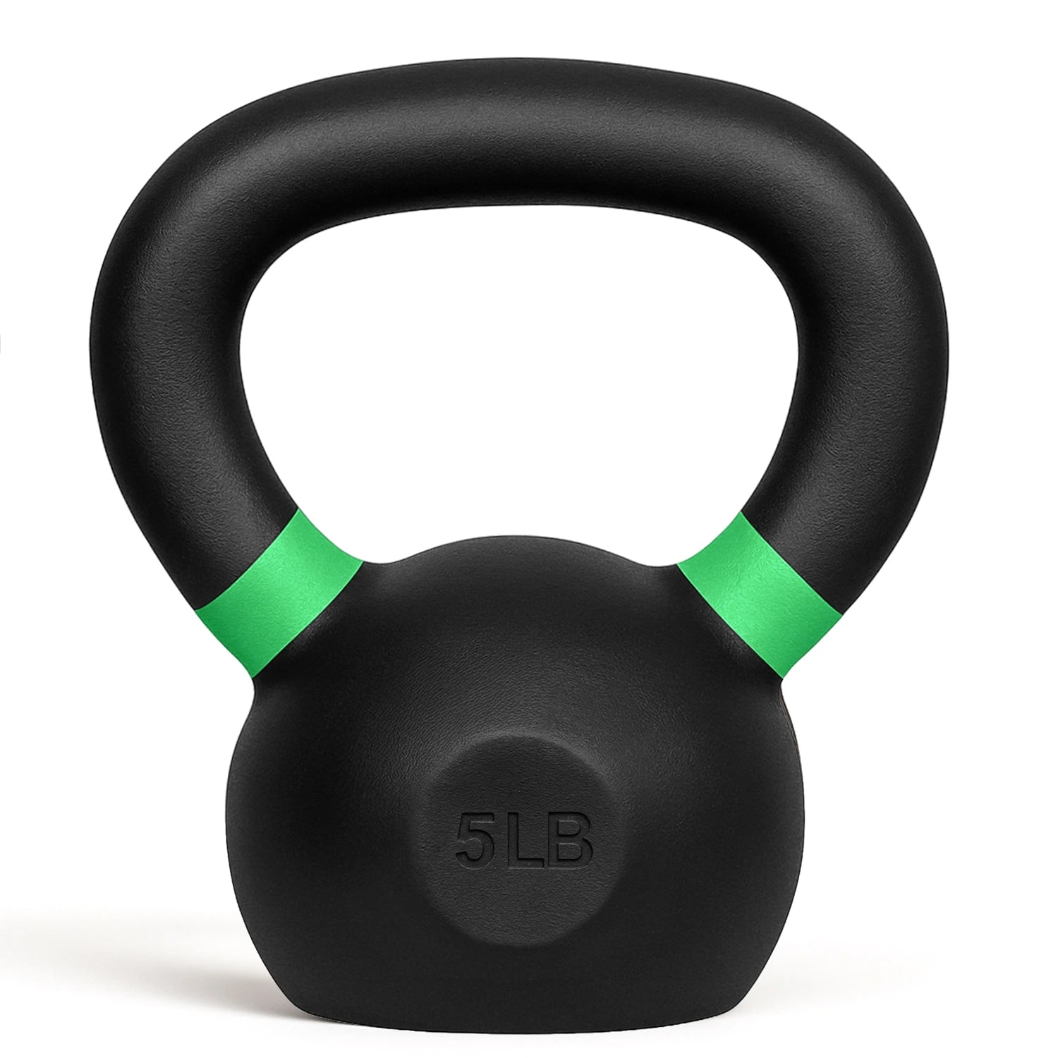 French Fitness Cast Iron Kettlebell Set 5-30 lbs - Front View