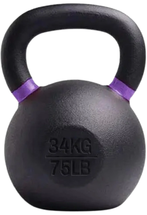 French Fitness Cast Iron Kettlebell 75 lbs (New)