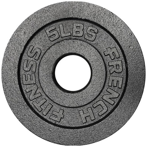 French Fitness Cast Iron Olympic Weight Plate V1 Set 190 lbs (New)