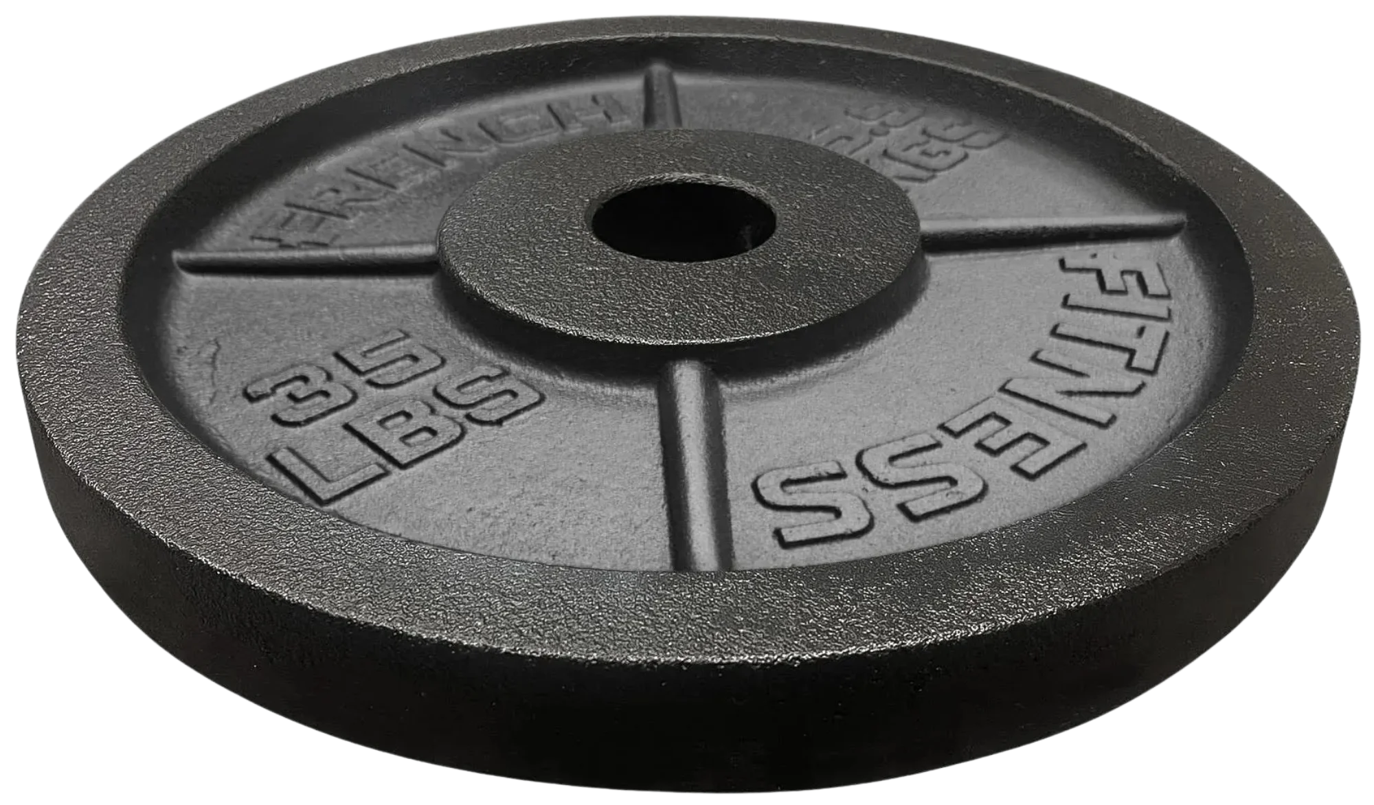 French Fitness Cast Iron Olympic Weight Plate V1 35 lbs (New)