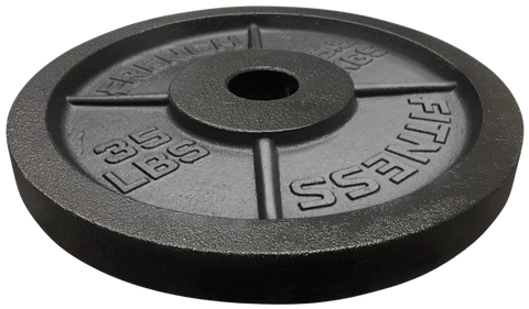 French Fitness Cast Iron Olympic Weight Plate V1 35 lbs (New)