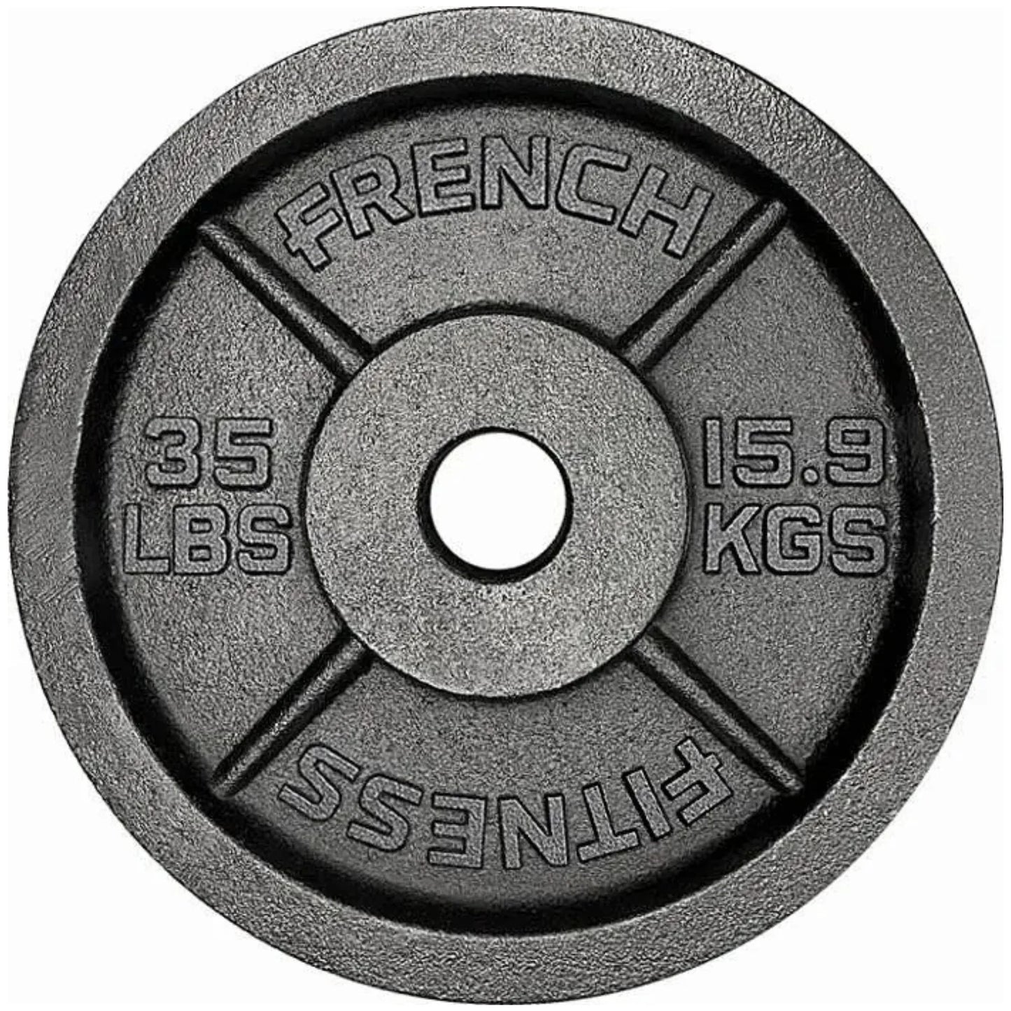 French Fitness Cast Iron Olympic Weight Plate V1 Set 450 lbs (New)