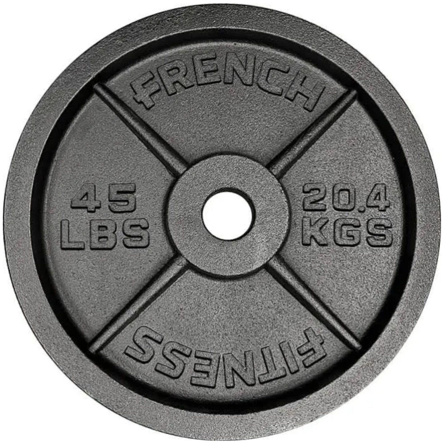 French Fitness Cast Iron Olympic Weight Plate V1 Set 450 lbs (New)