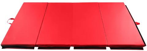 French Fitness 8' x 6' x 2" Crash Mats - 3-Fold 4-Section Folding Gymnastics Mat (New)