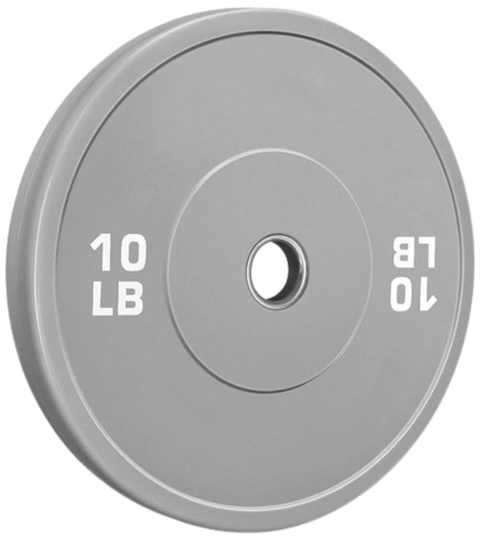 French Fitness Olympic Colored Bumper Plate 10 lbs - Blank (New)