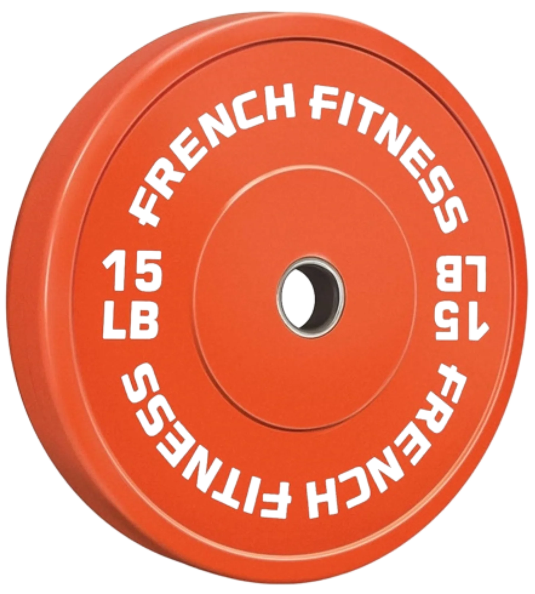 French Fitness Olympic Colored Bumper Plate 15 lbs (New)