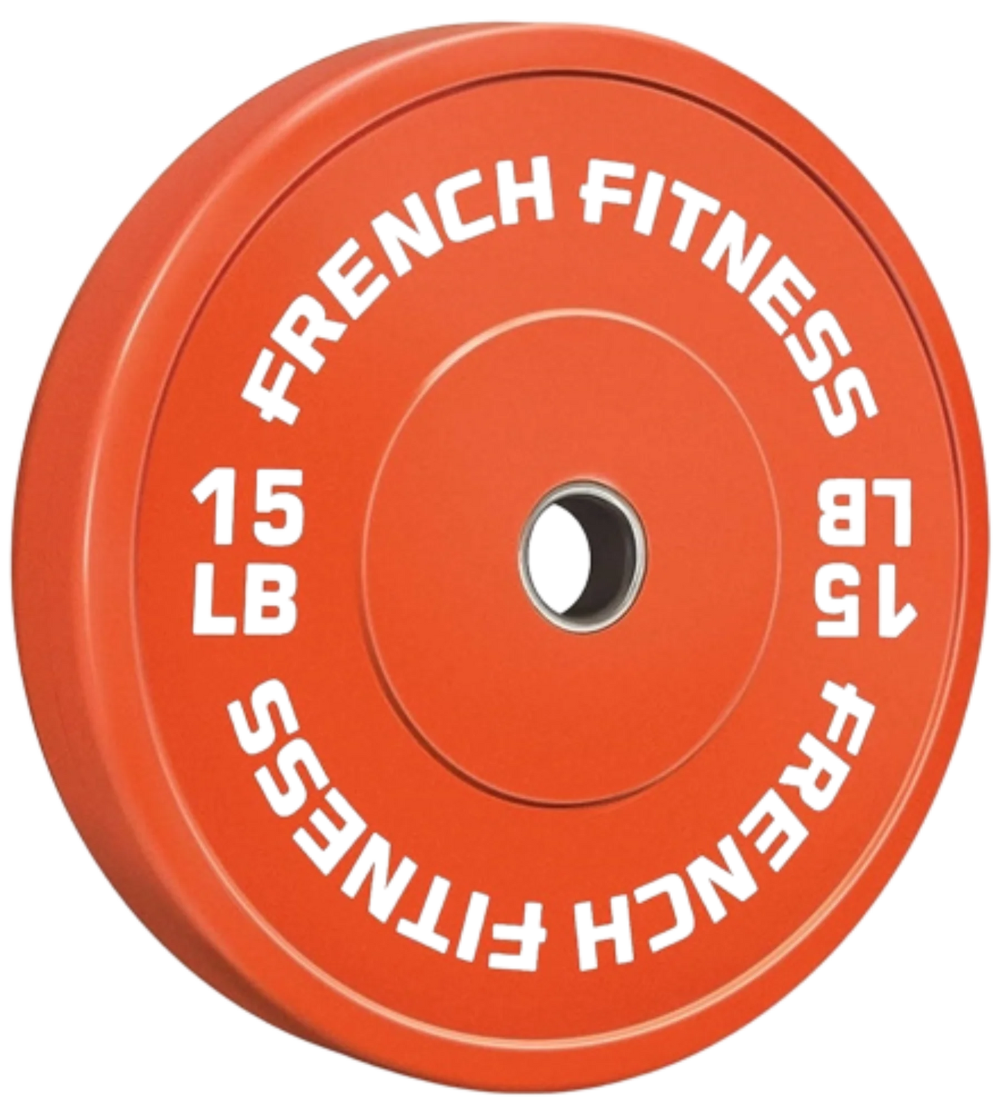 French Fitness Olympic Colored Bumper Plate 15 lbs (New)