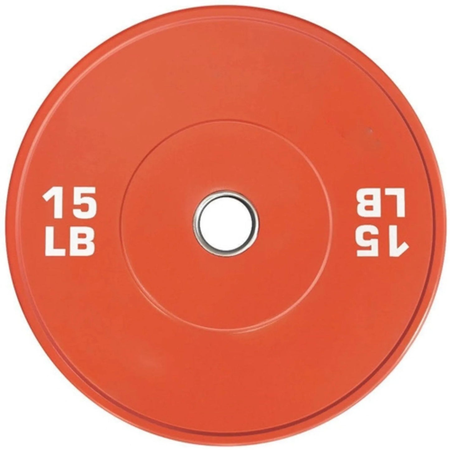 French Fitness Olympic Colored Bumper Plate 15 lbs - Blank (New)