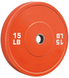 French Fitness Olympic Colored Bumper Plate 15 lbs - Blank (New)