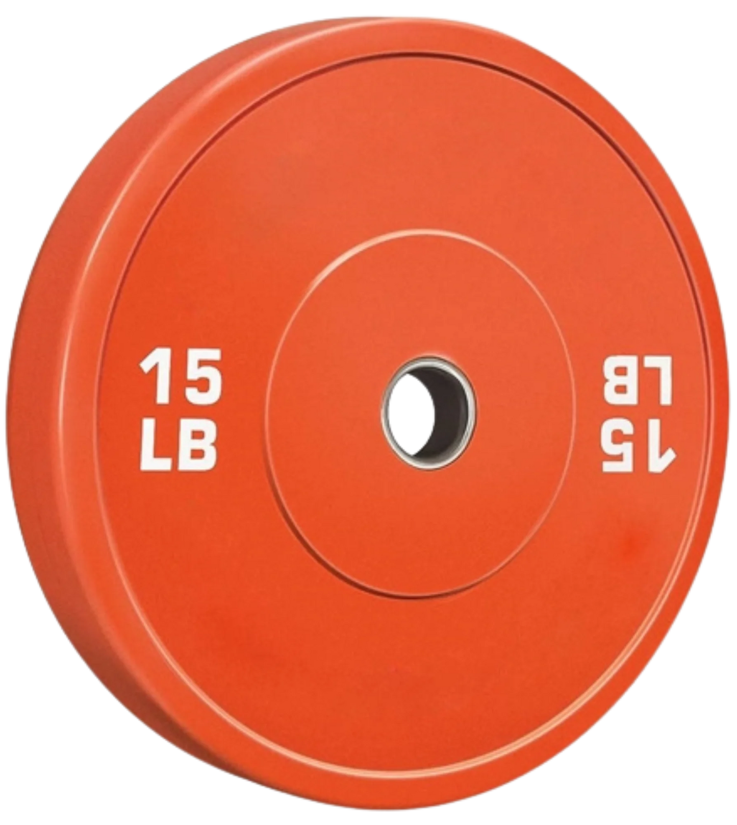 French Fitness Olympic Colored Bumper Plate 15 lbs - Blank (New)