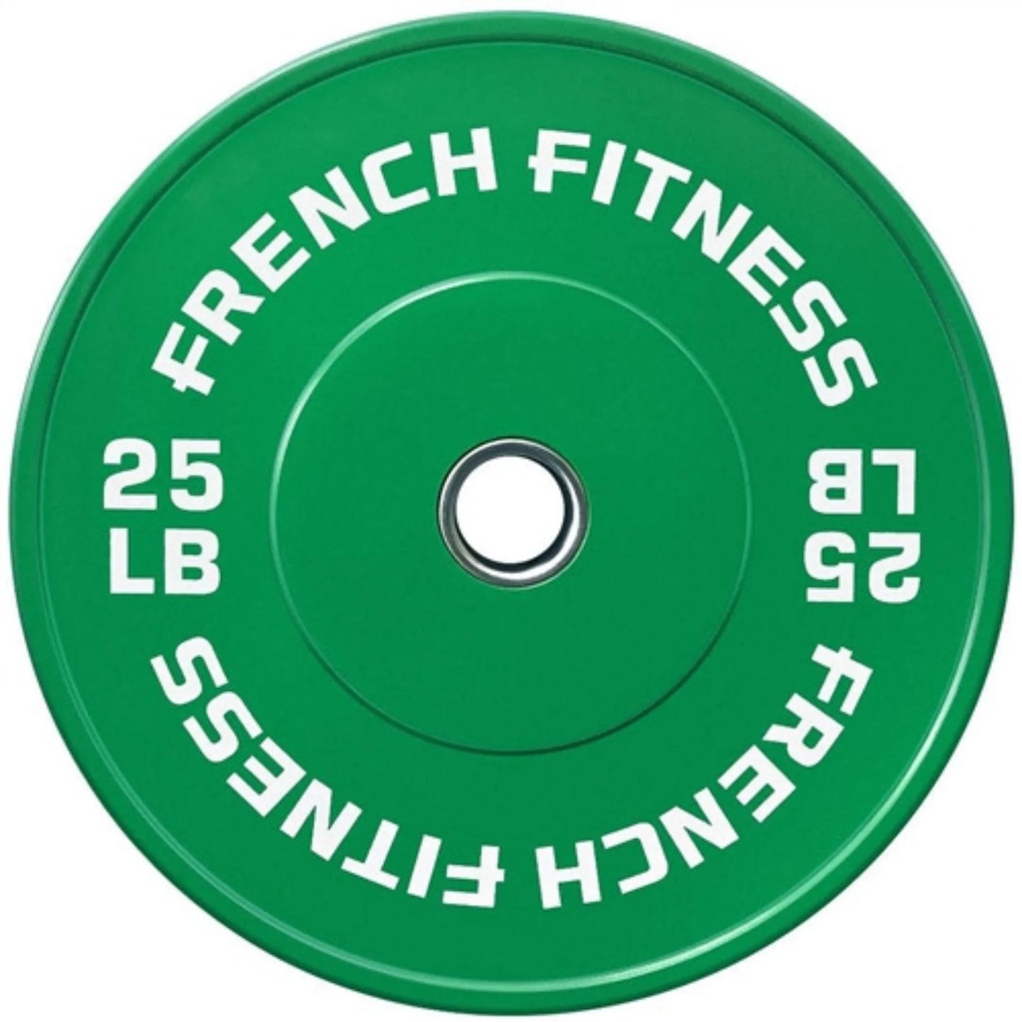 French Fitness Olympic Colored Bumper Plate 25 lbs (New)