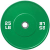 French Fitness Olympic Colored Bumper Plate 25 lbs - Blank (New)