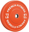French Fitness Olympic Colored Bumper Plate Set 260 lbs (New)