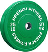 French Fitness Olympic Colored Bumper Plate Set 260 lbs (New)