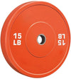 French Fitness Olympic Colored Bumper Plate Set 260 lbs - Blank (New)