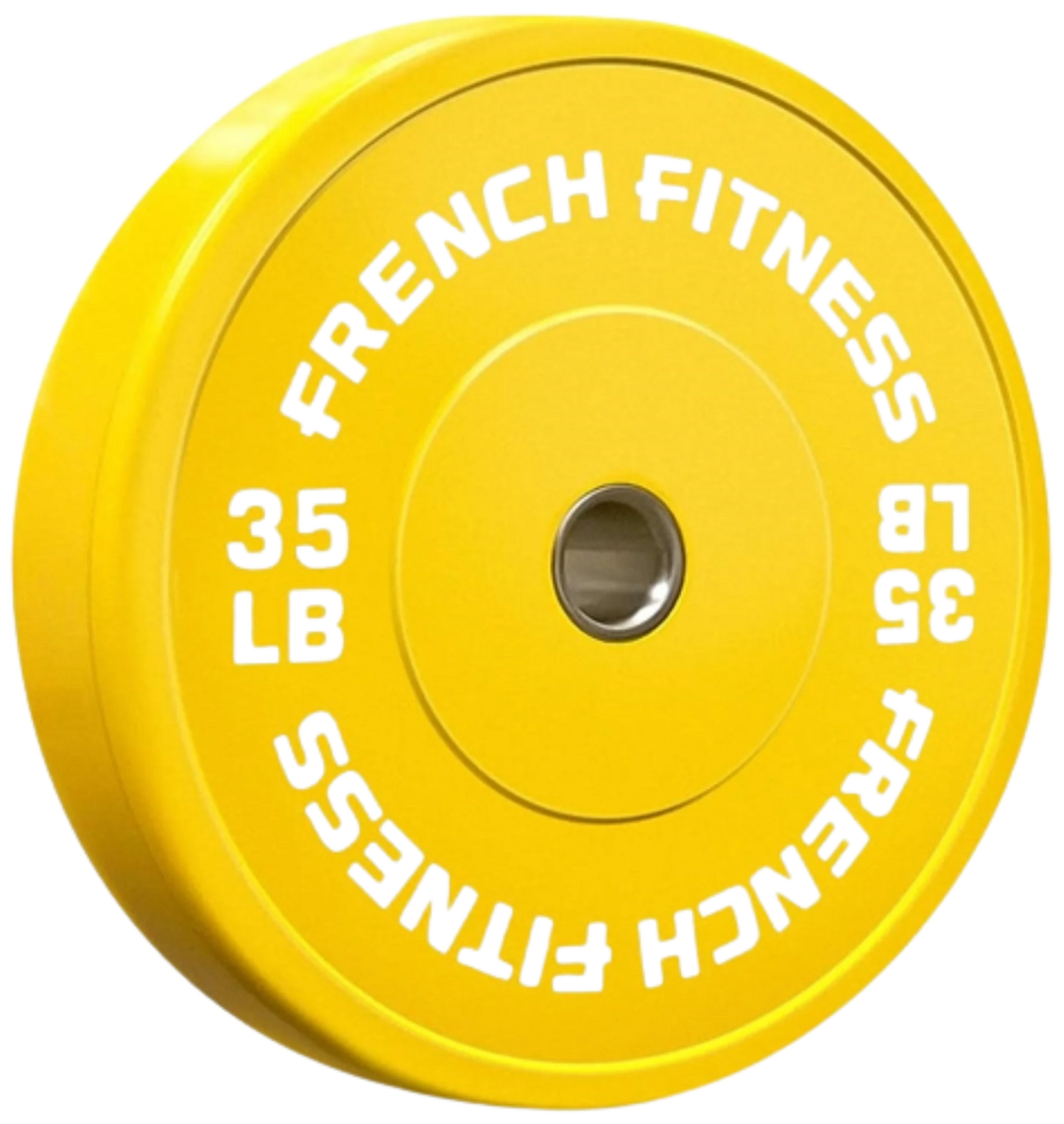 French Fitness Olympic Colored Bumper Plate 35 lbs (New)