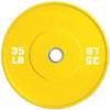 French Fitness Olympic Colored Bumper Plate 35 lbs - Blank (New)