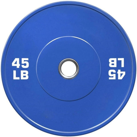 French Fitness Olympic Colored Bumper Plate 45 lbs - Blank (New)