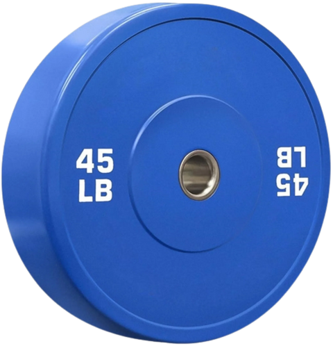 French Fitness Olympic Colored Bumper Plate 45 lbs - Blank (New)