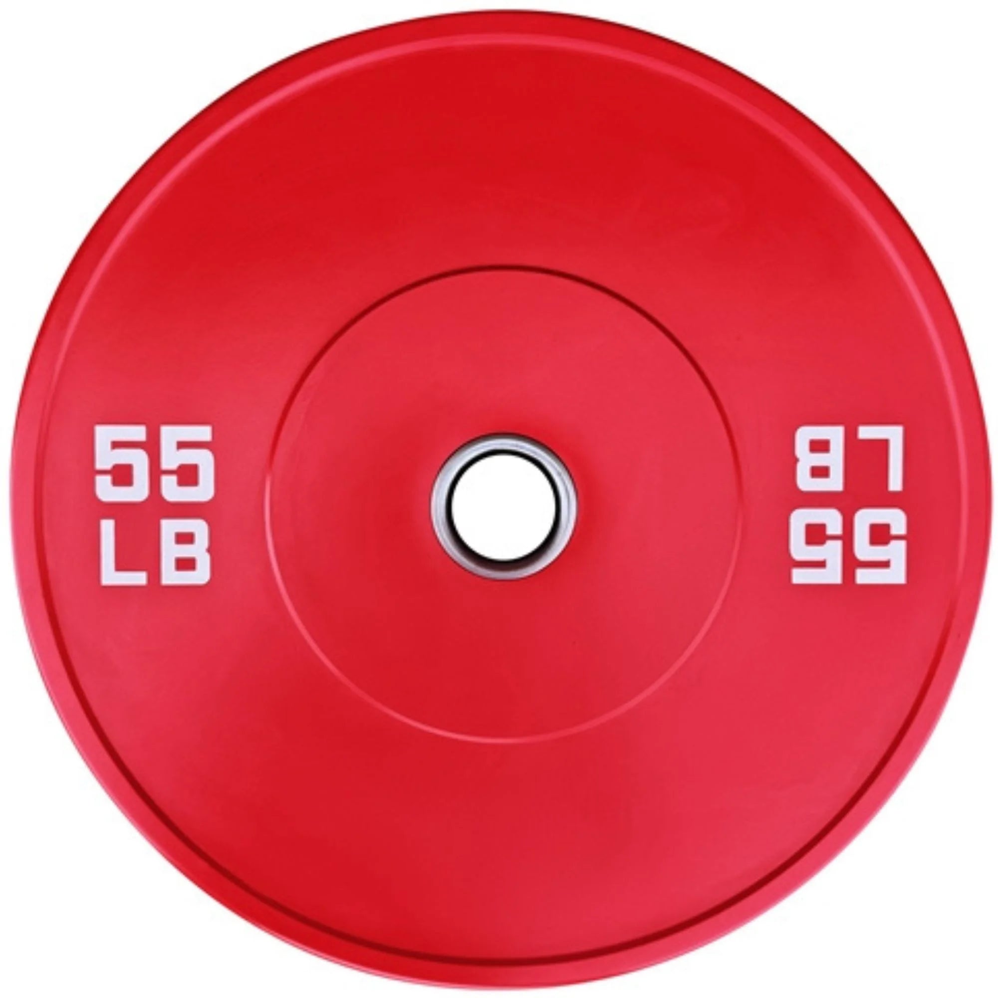French Fitness Olympic Colored Bumper Plate 55 lbs - Blank (New)