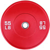 French Fitness Olympic Colored Bumper Plate 55 lbs - Blank (New)