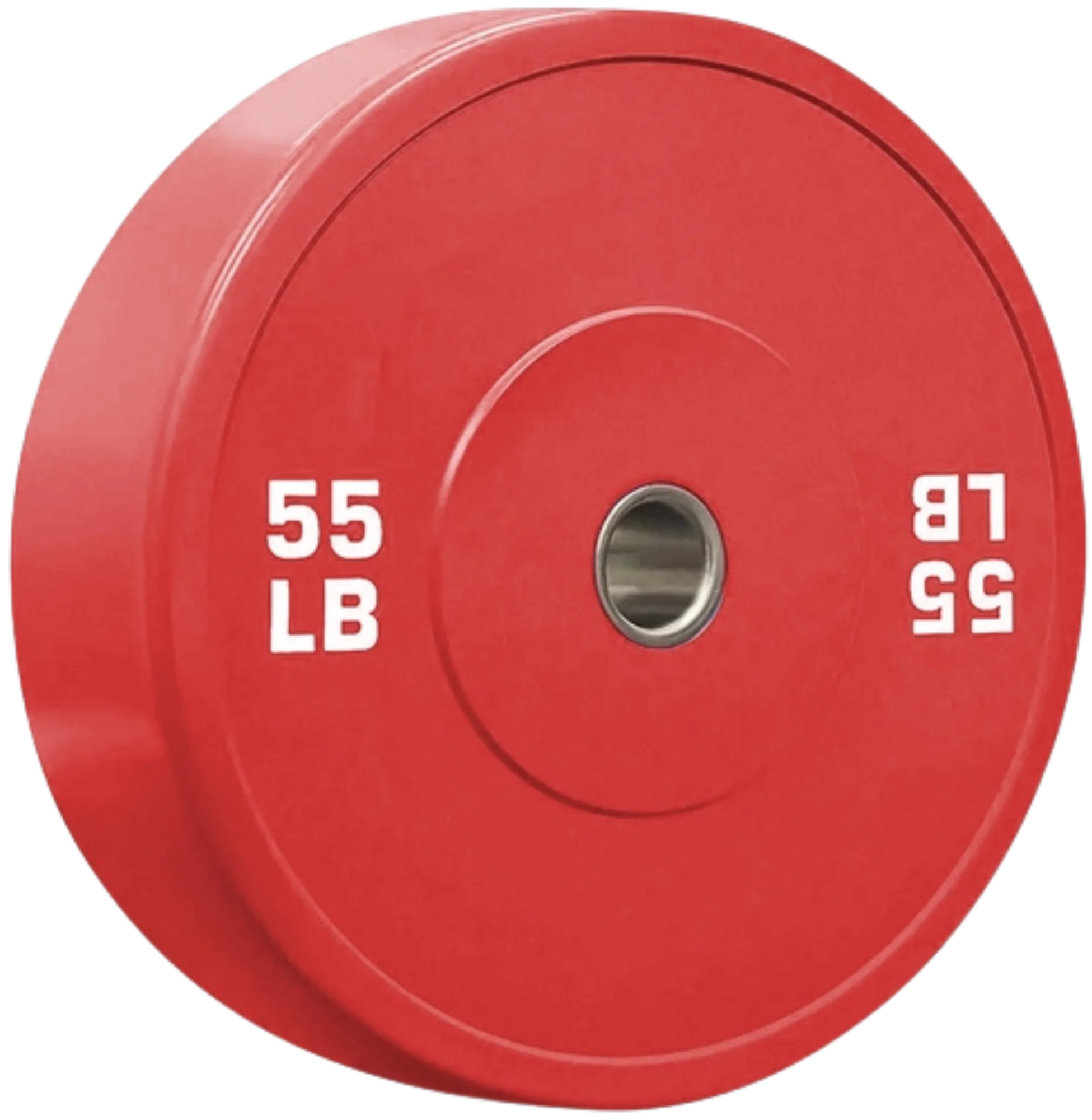 French Fitness Olympic Colored Bumper Plate 55 lbs - Blank (New)