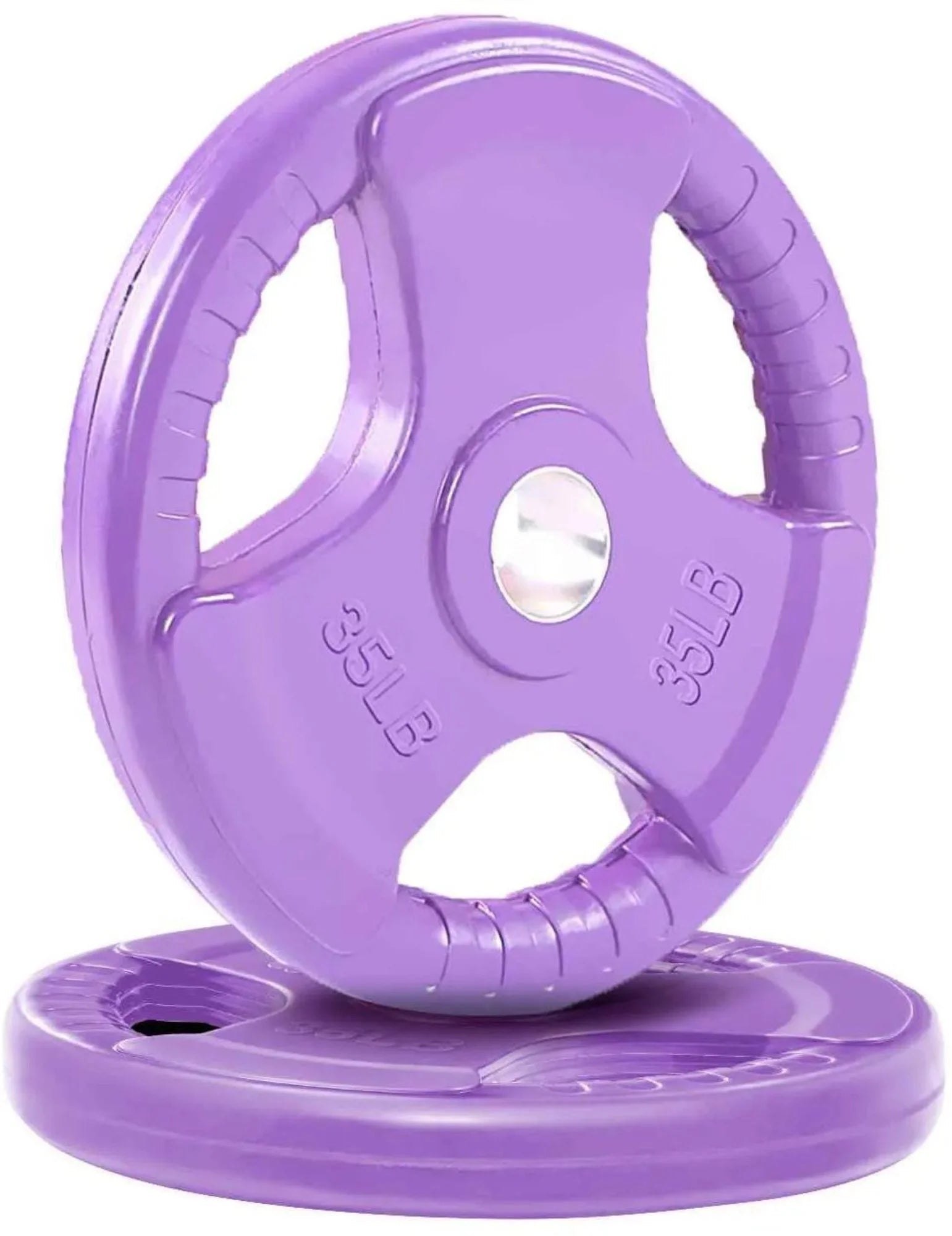 French Fitness Colored Rubber Grip Olympic Plate Set 170 lbs (New)