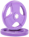 French Fitness Colored Rubber Grip Olympic Plate Set 170 lbs (New) Image 2