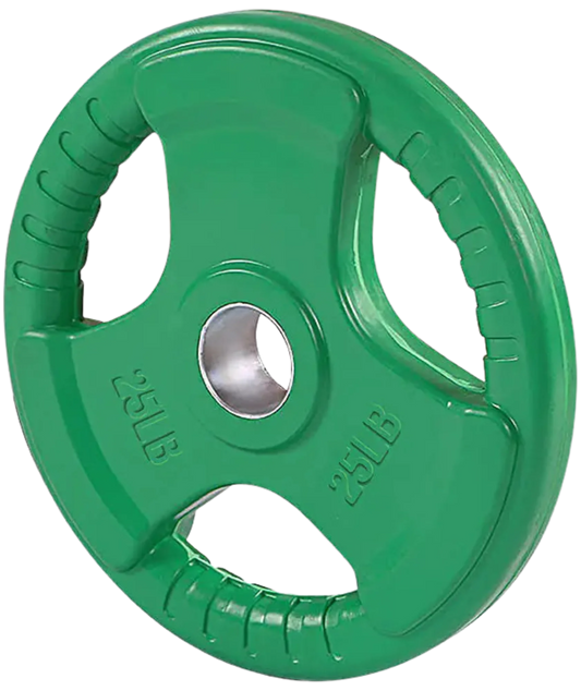 French Fitness Colored Rubber Grip Olympic Plate 25 lbs (New)