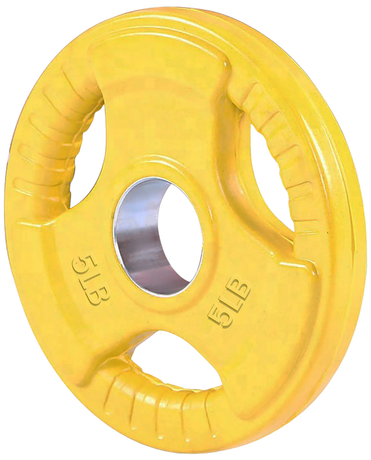 French Fitness Colored Rubber Grip Olympic Plate 5 lbs (New)