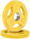 French Fitness Colored Rubber Grip Olympic Plate Set 70 lbs (New)