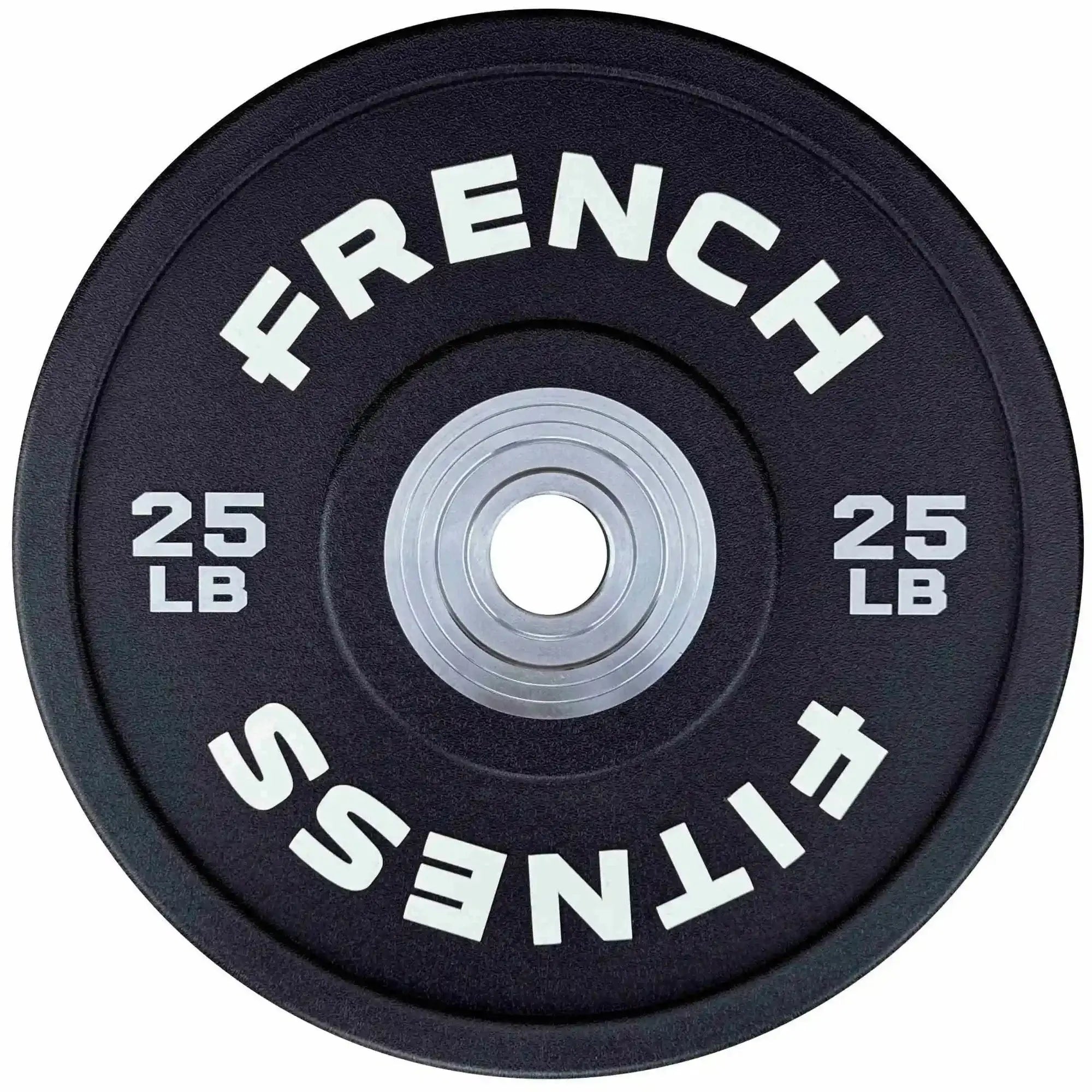 French Fitness Competition Urethane Bumper Plate Set 210 lb Black (New) Image 2