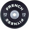 French Fitness Competition Urethane Bumper Plate 25 lb Black (New) Image 2