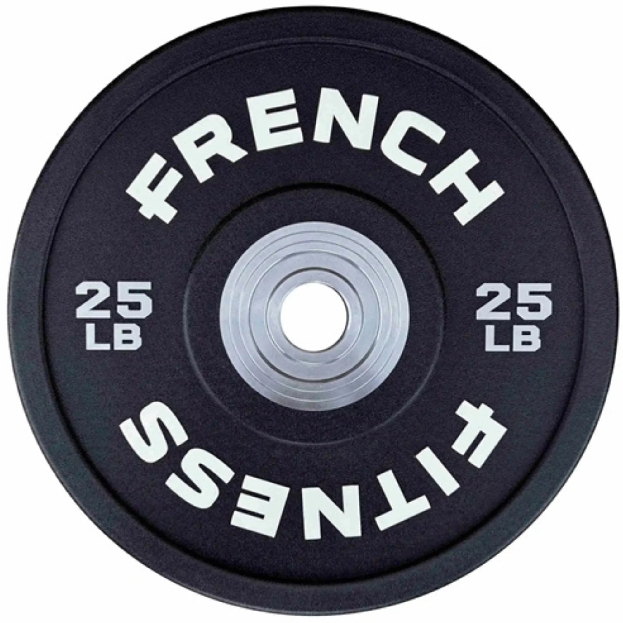 French Fitness Competition Urethane Bumper Plate Set 340 lb Black (New)