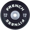 French Fitness Competition Urethane Bumper Plate Set 340 lb Black (New) Image 3