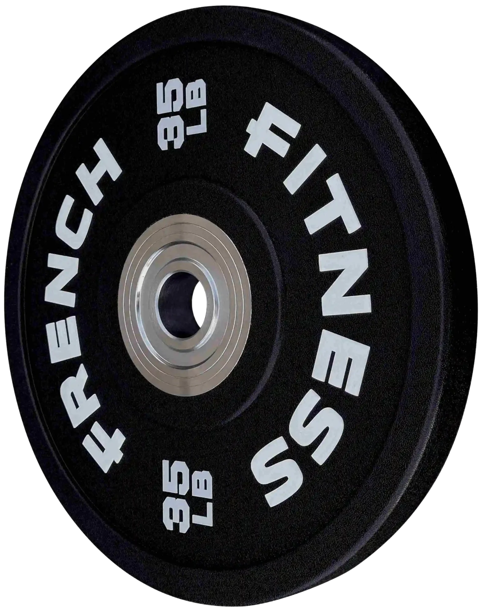 French Fitness Competition Urethane Bumper Plate 35 lb Black (New)