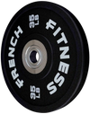 French Fitness Competition Urethane Bumper Plate 35 lb Black (New) Image