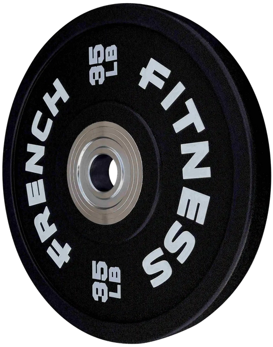 French Fitness Competition Urethane Bumper Plate 35 lb Black (New)