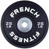 French Fitness Competition Urethane Bumper Plate Set 350 lb Black (New) Image 4